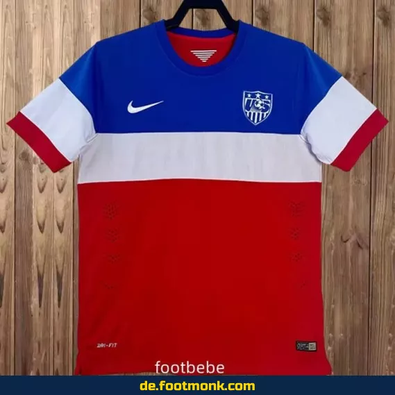 USA Vintage Fußballtrikot 2014 Auswärts – Retro Fussballtrikot Herren/Damen