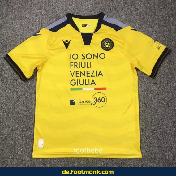 Udinese Auswärtstrikot 2024/2025 – Gelb | Fußballtrikot Herren/Damen/Kinder | Günstige Fussballtrikots | Authentisches Vereinstrikot | Jetzt online kaufen