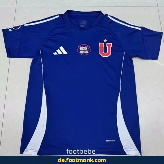 Universidad de Chile Heimtrikot 2025/2026 – Blaues Fußballtrikot für Herren, Damen & Kinder | Günstige Vereinstrikots | Authentisches Nike/Adidas Retro Design | Personalisierbar mit Nummer