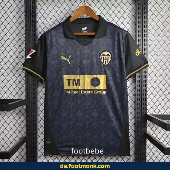 Valencia Auswärtstrikot 2024/2025 – Herren Fußballtrikot Schwarz | Günstige Fussballtrikots | Nike/Adidas