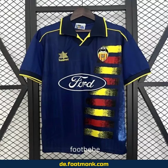Valencia Vintage Fußballtrikot 1996/97 Heim – Retro Vereinstrikot für Herren & Damen