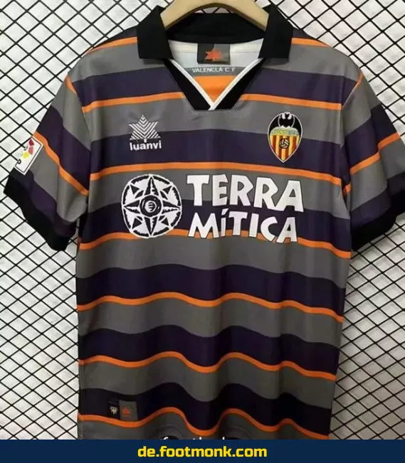 Valencia Vintage Trikot 1999/2000 – Drittes Trikot – Retro Fußballtrikot Herren/Damen/Kinder – Authentisches Vereinstrikot – Günstig online kaufen