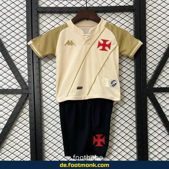 Vasco da Gama Kinder Fußballtrikot 2024 – 100 Jahre Jubiläumstrikot | Günstige Fussballtrikots für Kinder | Authentisches Vereinstrikot
