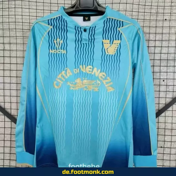 Venezia 2024/2025 Lange Ärmel Blau Fußballtrikot – Authentisches Vereinstrikot für Herren & Damen | Günstig online kaufen | Personalisierbar mit Nummer & Name