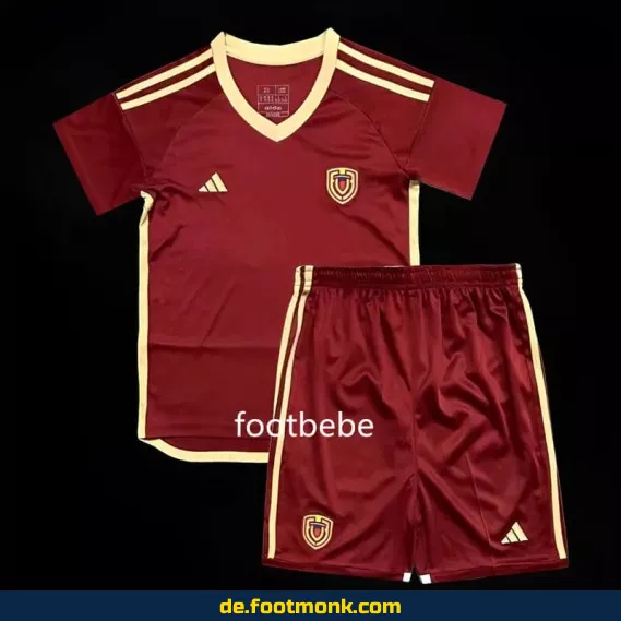 Venezuela Kinder Fußballtrikot 2024 – Copa América Rot – Günstige Fussballtrikots für Kinder