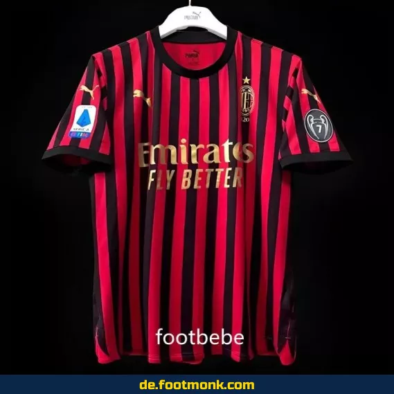 AC Milan Vintage Trikot 2019 – Heimtrikot 120 Jahre – Retro Fußballtrikot Herren/Damen (Authentisch, Nike/Adidas)