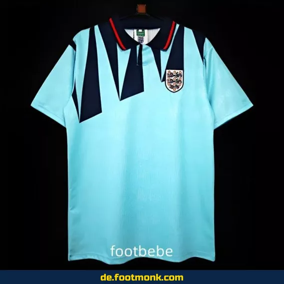 Vintage England Fußballtrikot 1992 – Drittes Trikot in Blau | Retro Fussballtrikot | Authentisches Vereinstrikot | Herren & Damen