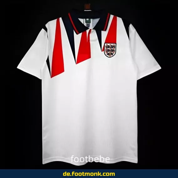 Vintage England Heimtrikot 1992 Weiß – Retro Fußballtrikot Herren/Damen