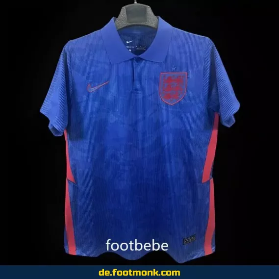 Vintage England Auswärtstrikot 2020 Blau – Retro Fußballtrikot Herren/Damen/Kinder | Authentisches Fussballtrikot