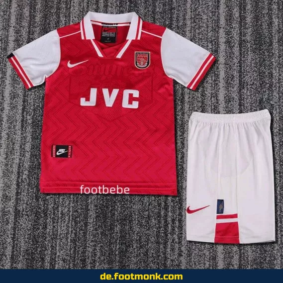 Vintage Arsenal Heimtrikot für Kinder 1996/97 – Retro Fußballtrikot | Authentisches Vereinstrikot | Günstige Fussballtrikots