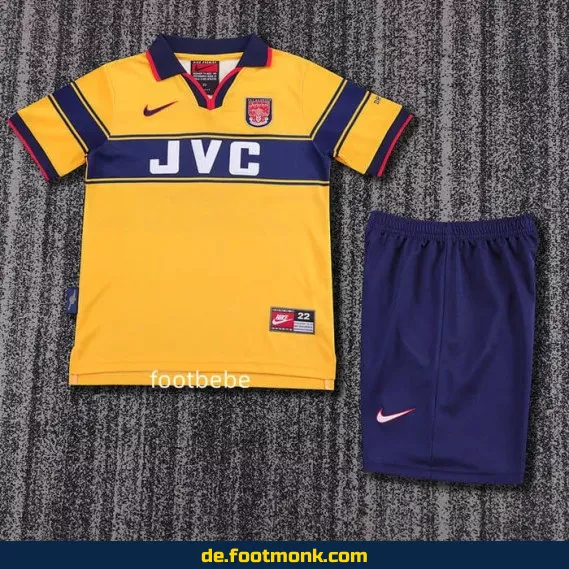 Vintage Arsenal Auswärtstrikot Kinder 1997-1999 – Retro Fußballtrikot günstig kaufen