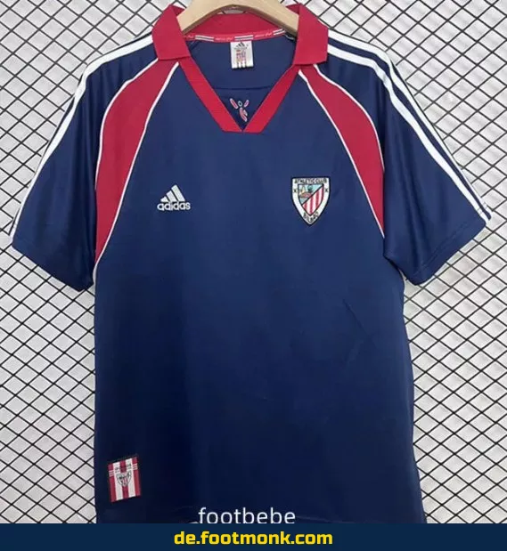 Vintage Athletic Bilbao Auswärtstrikot 1999/2000 – Retro Fußballtrikot Herren/Damen – Authentisches Vereinstrikot – Fussballtrikots günstig kaufen