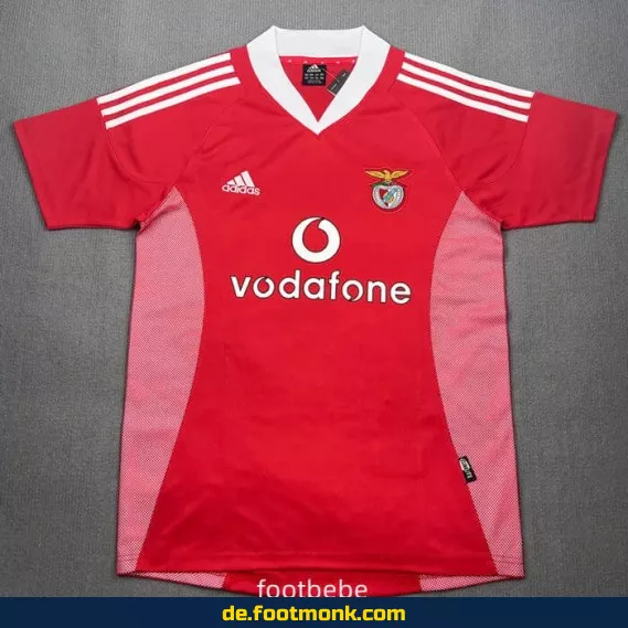 Vintage SL Benfica Heimtrikot 2002/2003 – Retro Fußballtrikot Herren/Damen – Authentisches Vereinstrikot – Günstige Fussballtrikots