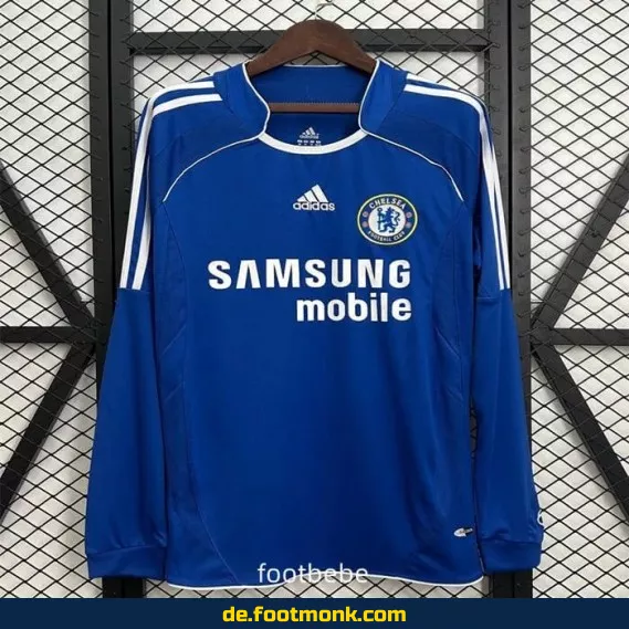 Vintage Chelsea Heimtrikot 2006/2007 – Langarm Fußballtrikot Herren – Retro Vereinstrikot – Authentisches Fussballtrikot