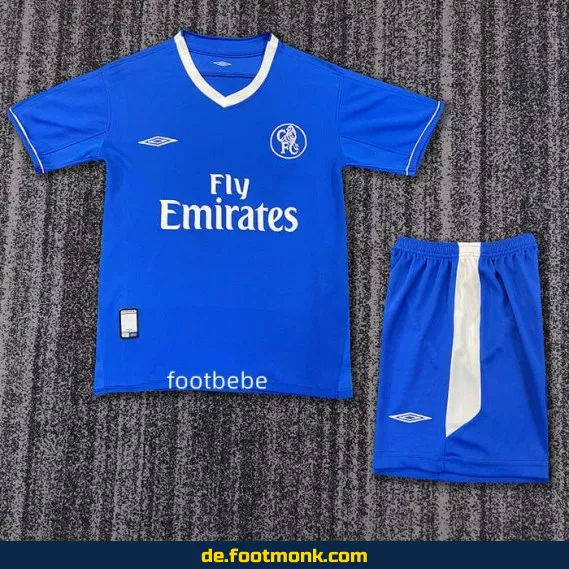Vintage Chelsea Heimtrikot Kinder 2003/2004 – Authentisches Retro-Fußballtrikot