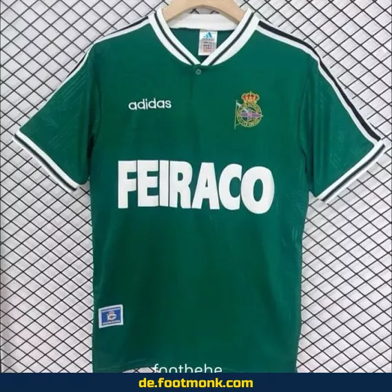 Vintage Deportivo La Coruña Auswärtstrikot 1999-2000 – Retro Fußballtrikot Herren/Damen – Authentisches Vereinstrikot