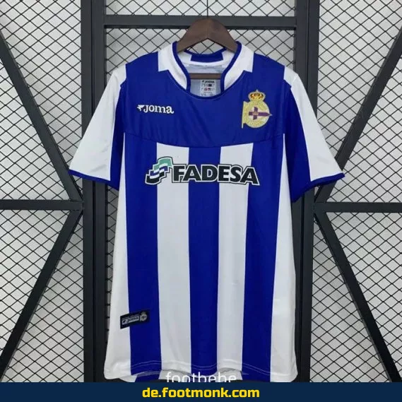 Vintage Deportivo La Coruña Heimtrikot 2003/2004 – Retro Fußballtrikot Herren/Damen – Authentisches Vereinstrikot – Limitierte Edition