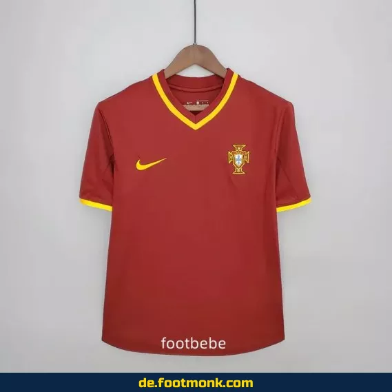 Vintage Portugal Heimtrikot 2000 – Retro Fußballtrikot Herren/Damen/Kinder | Authentisches Fussballtrikot günstig kaufen