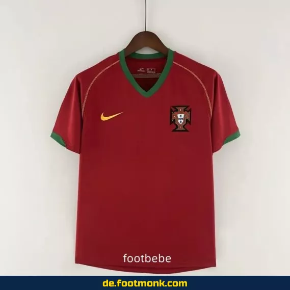 Vintage Portugal Heimtrikot 2006 – Retro Fußballtrikot Herren/Damen/Kinder | Authentisches Fussballtrikot