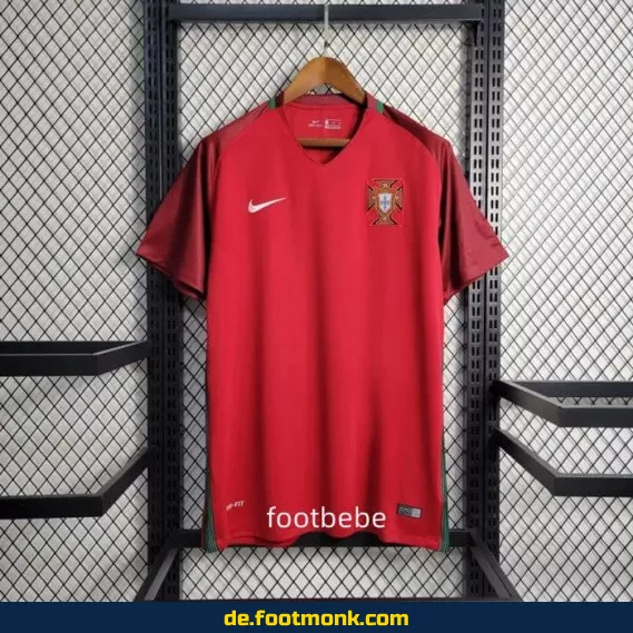Vintage Portugal Heimtrikot 2016 – Retro Fußballtrikot Herren/Damen/Kinder | Authentisches Fussballtrikot