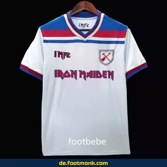 West Ham United 2023 Iron Maiden Heimtrikot Weiß – Authentisches Fußballtrikot Herren/Damen/Kinder | Günstige Fussballtrikots online kaufen | Personalisierbar mit Nummer & Name
