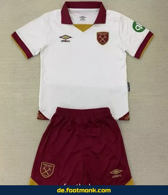 West Ham United Kinder Trikot 2024/2025 Third Weiß – Günstige Fußballtrikots Online Kaufen | Authentisches Vereinstrikot | Nike Fußballtrikot für Kinder