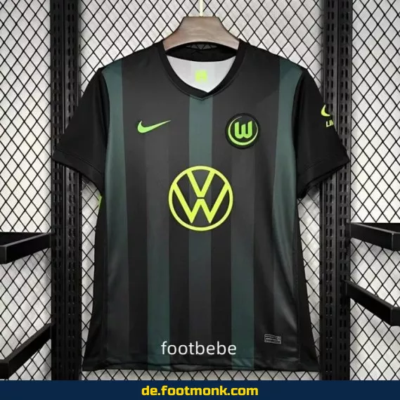 VfL Wolfsburg Auswärtstrikot 2024/2025 – Offizielles Herren Fußballtrikot (Schwarz) – Jetzt günstig online kaufen | Nike Bundesliga Trikot | Personalisierbar mit Nummer & Name