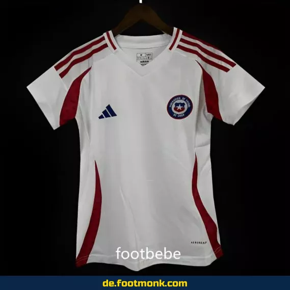 Chile Frauen Fußballtrikot 2024 Auswärts weiß – Authentisches Damen Trikot | Günstig online kaufen