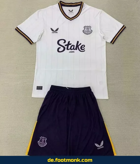 Everton Kinder Fußballtrikot 2024/2025 – Weiß | Günstige Fussballtrikots online kaufen | Authentische Vereinstrikots für Kinder