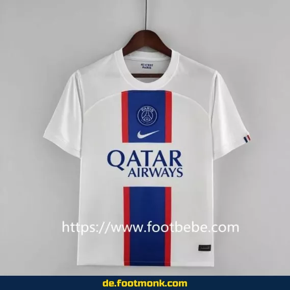 PSG Drittes Trikot 2022/2023 Weiß – Authentisches Fußballtrikot Herren/Damen/Kinder | Nike/Adidas | Personalisiert | Günstig online kaufen