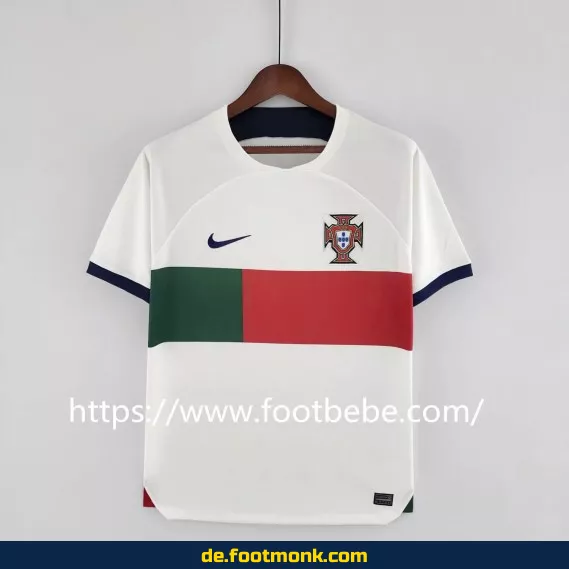 Portugal WM 2022 Auswärtstrikot weiß – Authentisches Fußballtrikot Herren/Damen/Kinder – Nike/Adidas – Fussballtrikots günstig online kaufen