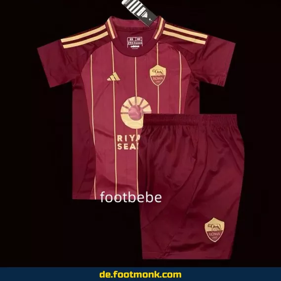 Fußballtrikot Kinder AS Rom Heim 2024/2025 – Günstig online kaufen | Authentisches Vereinstrikot