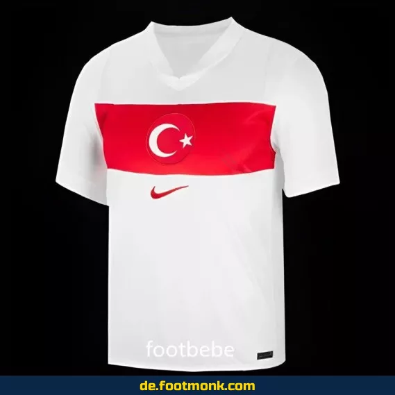 Türkei Heimtrikot 2024/2025 – Weißes Fußballtrikot für Herren, Damen & Kinder | Authentisches Fussballtrikot günstig online kaufen