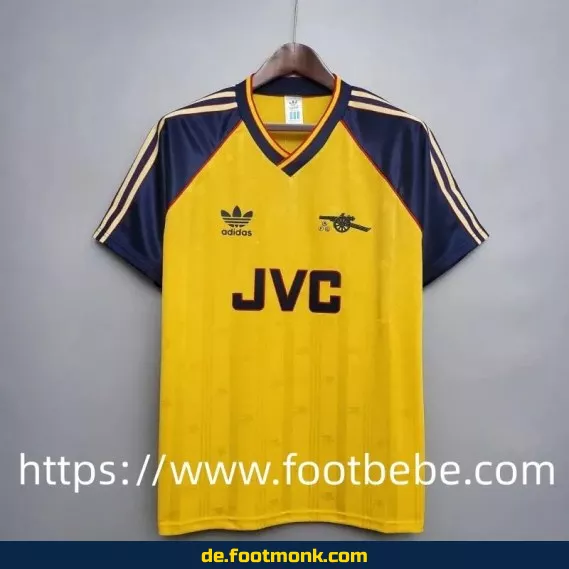 Vintage Arsenal Auswärtstrikot 1986-1988 – Retro Fußballtrikot Herren/Damen – Authentisches Vereinstrikot – Fussballtrikots günstig kaufen