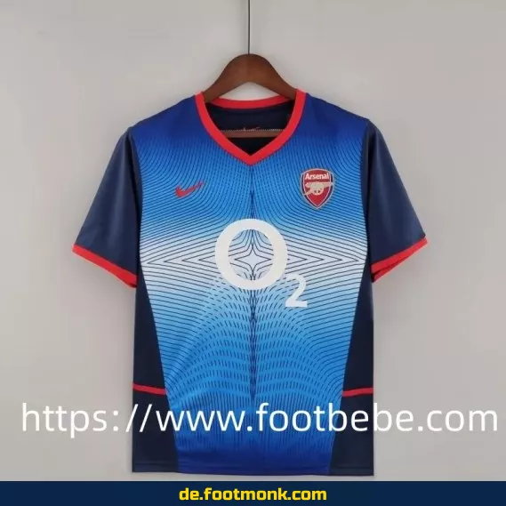 Vintage Arsenal Auswärtstrikot 2002-2004 – Retro Fußballtrikot Herren/Damen – Authentisches Vereinstrikot
