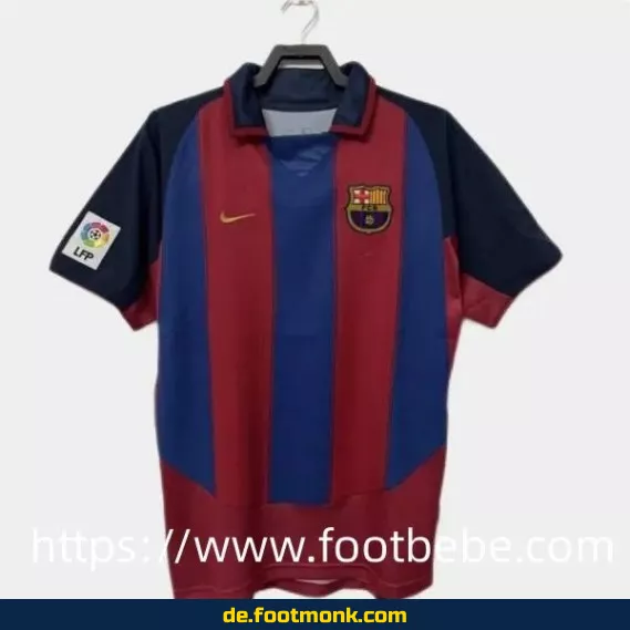 Vintage FC Barcelona Heimtrikot 2003/2004 – Retro Fußballtrikot Herren/Damen (Authentisch, Nike/Adidas)