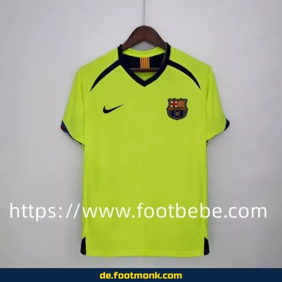 Vintage FC Barcelona Auswärtstrikot 2005/2006 – Retro Fußballtrikot Herren/Damen