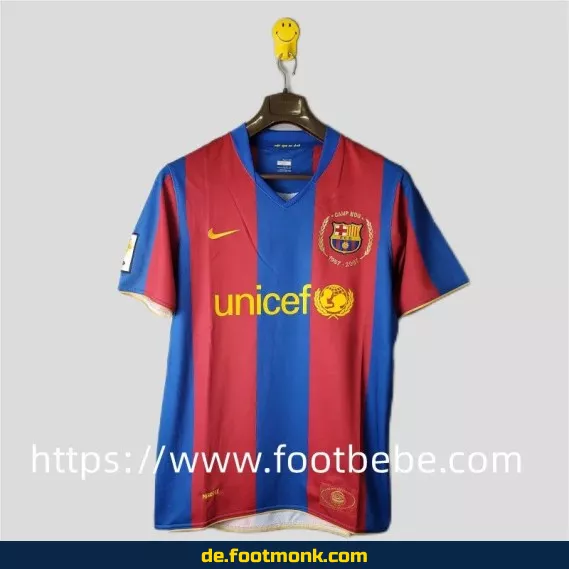 Vintage FC Barcelona Heimtrikot 2007/2008 – Authentisches Retro-Fußballtrikot für Herren