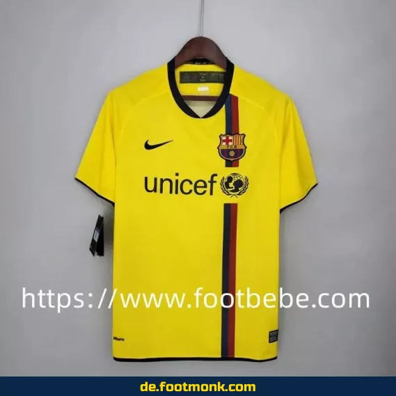 Vintage FC Barcelona Auswärtstrikot 2008/2009 – Retro Fußballtrikot Herren/Damen