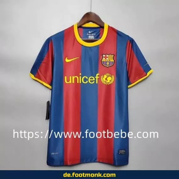 Vintage FC Barcelona Heimtrikot 2010/2011 – Authentisches Retro-Fußballtrikot für Herren (Nike) – Günstige Fussballtrikots online kaufen