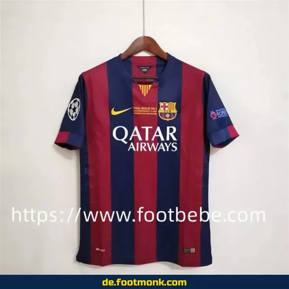 Vintage FC Barcelona Heimtrikot 2014/2015 – Authentisches Retro-Fußballtrikot für Herren, Damen & Kinder | Günstige Fussballtrikots online kaufen