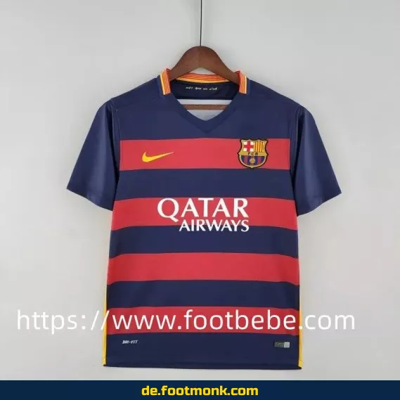 Vintage FC Barcelona Heimtrikot 2015/2016 – Authentisches Retro-Fußballtrikot für Herren, Damen & Kinder | Günstige Fussballtrikots online kaufen
