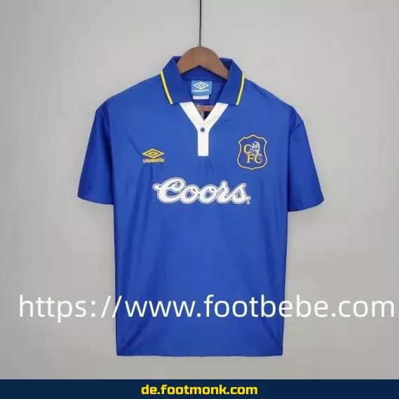 Vintage Chelsea Heimtrikot 1995-1997 – Authentisches Retro-Fußballtrikot für Herren (Blau) | Günstige Fussballtrikots online kaufen