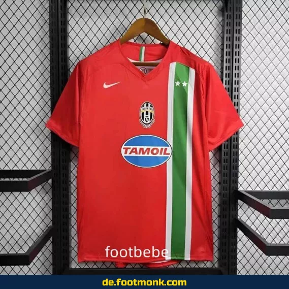 Vintage Juventus Auswärtstrikot 2005/2006 (Rot) – Retro Fußballtrikot Herren/Damen – Authentisches Vereinstrikot von Adidas/Nike – Limitierte Kollektion