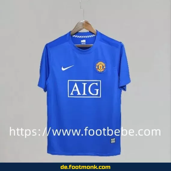 Vintage Manchester United Auswärtstrikot 2007/2008 – Retro Fußballtrikot Herren (Nike) – Authentisches Vereinstrikot