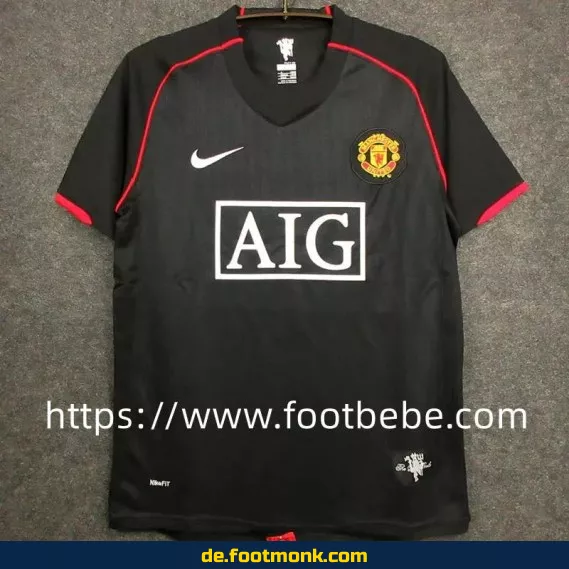 Vintage Manchester United Trikot 2007/2008 (Drittes Trikot) – Retro Fußballtrikot Herren/Damen – Authentisches Vereinstrikot – Nike/Adidas Fussballtrikots günstig kaufen