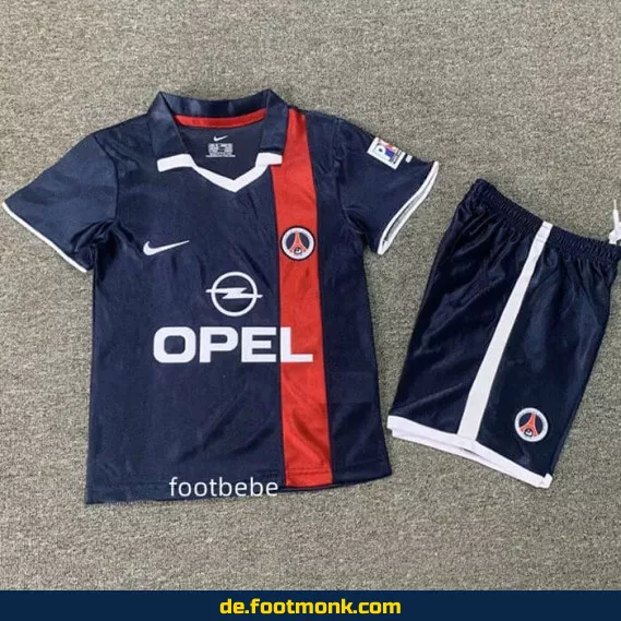 Vintage PSG Heimtrikot für Kinder 2001/2002 – Retro Fußballtrikot günstig kaufen