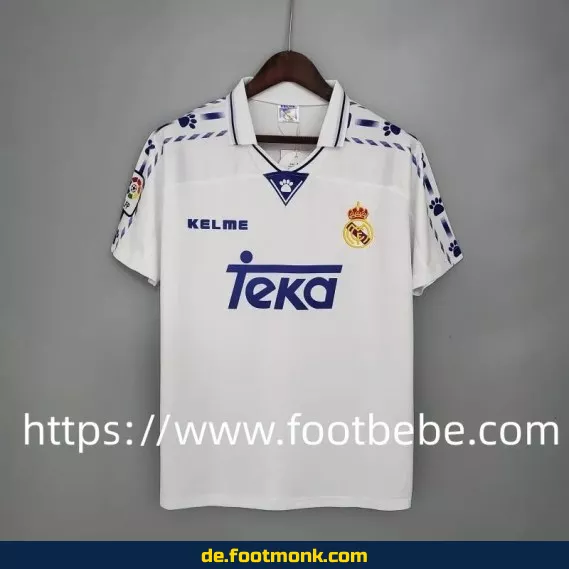 Vintage Real Madrid Heimtrikot 1996/97 – Retro Fußballtrikot Herren/Damen – Authentisches Vereinstrikot – Fussballtrikots günstig kaufen