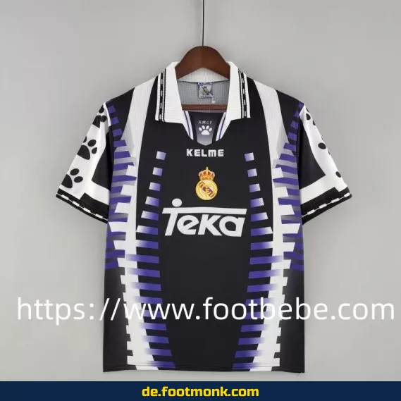 Vintage Real Madrid Fußballtrikot 1997/98 – Drittes Trikot – Retro Fussballtrikot Herren/Damen – Authentisches Vereinstrikot