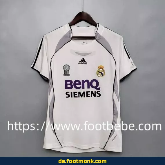 Vintage Real Madrid Heimtrikot 2006/2007 – Authentisches Retro-Fußballtrikot Herren/Damen (Nike) – Limitierte Edition | Fussballtrikots günstig kaufen